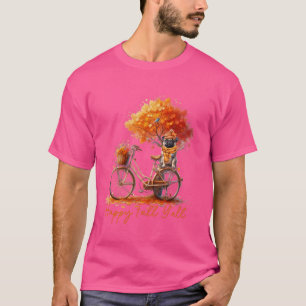 Camiseta Graciosos amantes del perro pug caen en otoño de 2