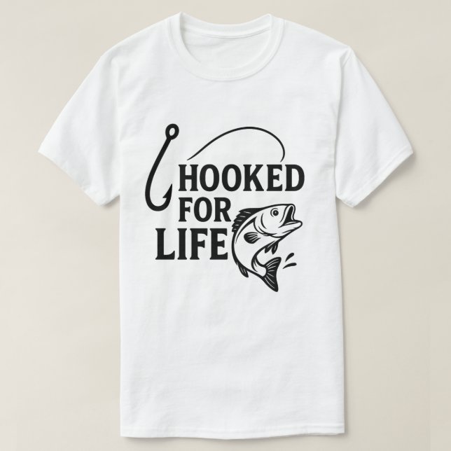 Camiseta Graciosos botes de pesca - enganchados para la cam (Diseño del anverso)