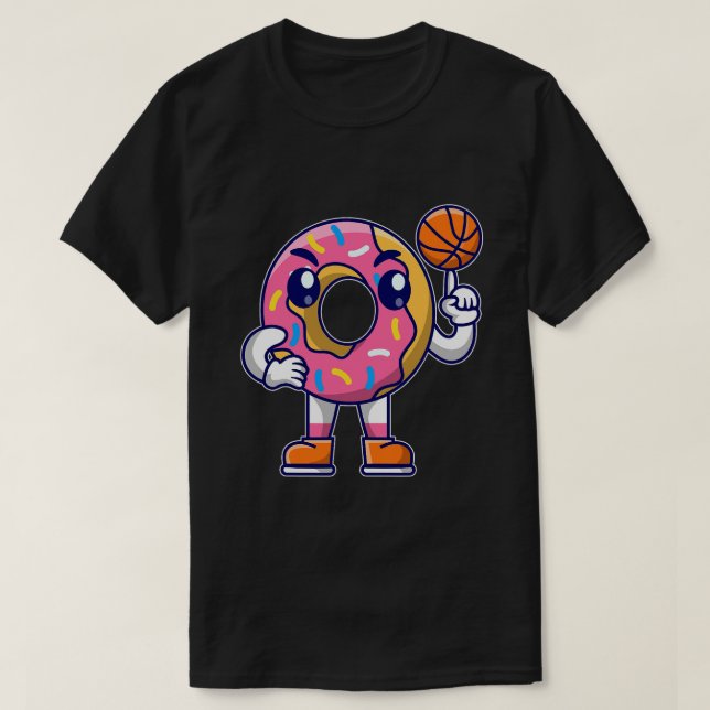 Camiseta Graciosos Chicas de Donut Gift Boys de Baloncesto (Diseño del anverso)