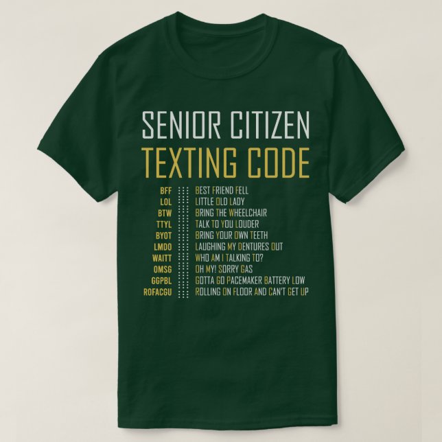 Camiseta Graciosos ciudadanos mayores que envían regalo de  (Diseño del anverso)