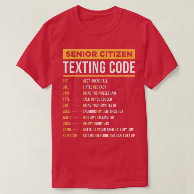 Camiseta Graciosos Ciudadanos Mayores Tetando Regalo De Cód (Diseño del anverso)