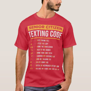 Camiseta Graciosos Ciudadanos Mayores Tetando Regalo De Cód