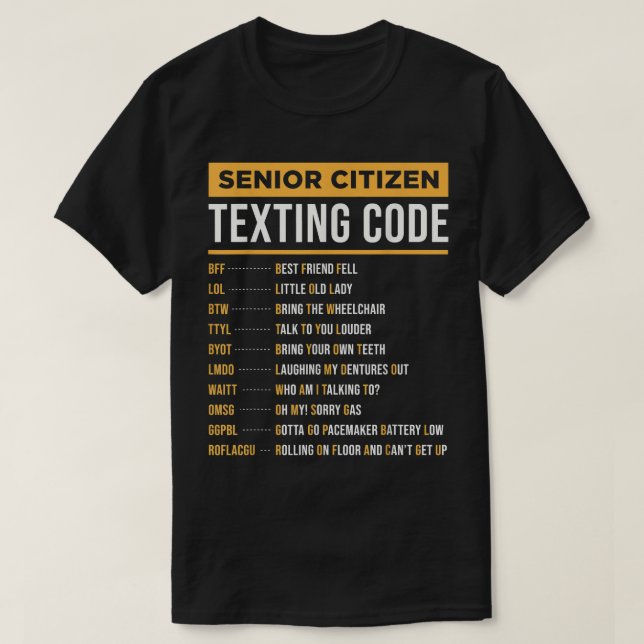Camiseta Graciosos Ciudadanos Mayores Tetando Regalo De Cód (Diseño del anverso)