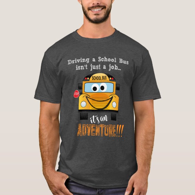 Camiseta Graciosos conductores de autobuses escolares (Anverso)