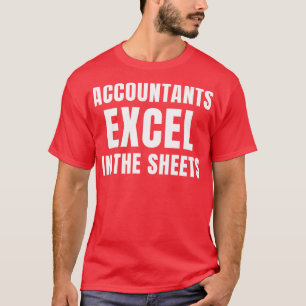 Camiseta Graciosos contables Excel en la contabilidad de ho
