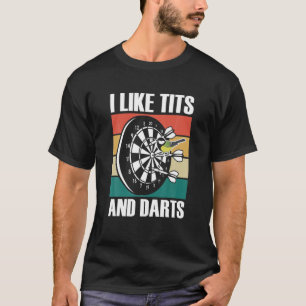 Camiseta Graciosos Darts Arrow Birds Dartboard Retro Dart P