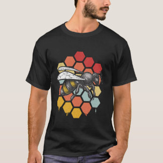 Camiseta Graciosos Diseños De Abejas Vintage Para Hombres M