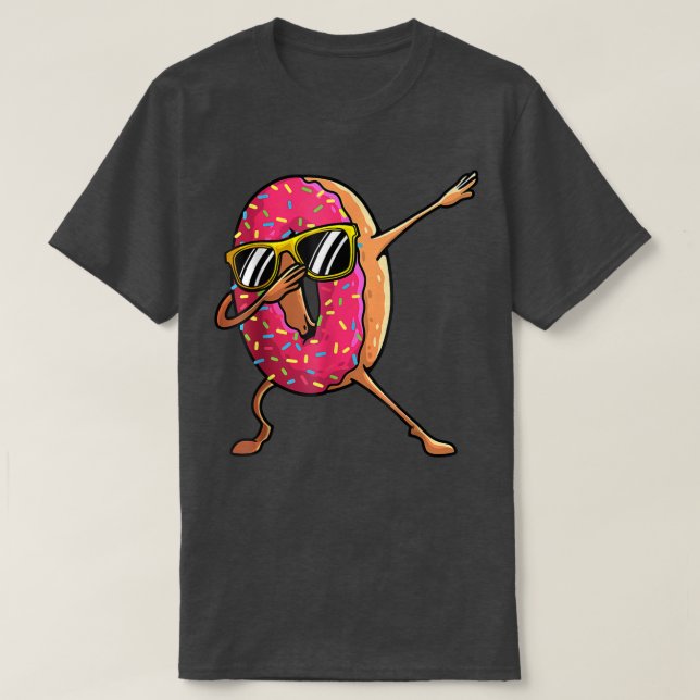 Camiseta Graciosos Diseños De Donut Para Niños Chica HipHop (Diseño del anverso)