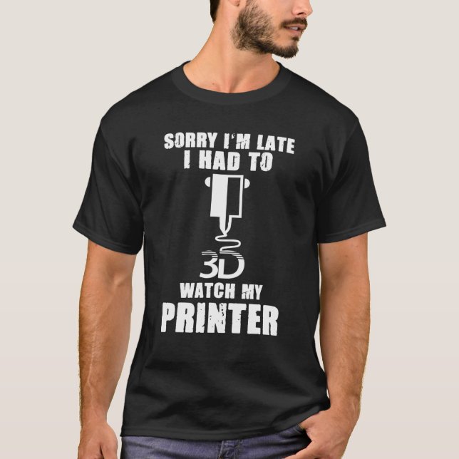 Camiseta Graciosos diseños de impresión 3D para hombres imp (Anverso)