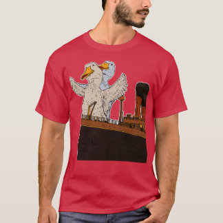 Camiseta Graciosos Ducks Geese Pun Meme Hombres Mujeres Gra