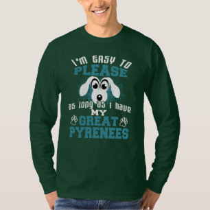 Camiseta Graciosos dueños de perros en los grandes Pirineo