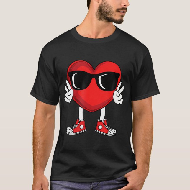 Camiseta Graciosos El día de San Valentín Chicas de niños d (Anverso)