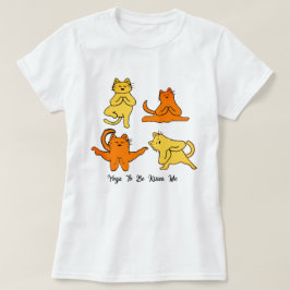 Camiseta Graciosos Gatos De Yoga, Humor De Yoga Pun Meme De
