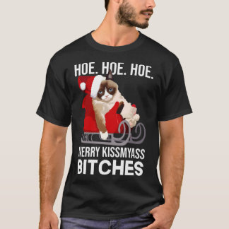 Camiseta Graciosos gatos Navidades Humor para adultos Navid