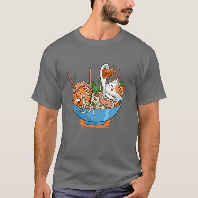 Camiseta Graciosos Gatos Vietnamitas De Sopa De Fotos Jugan (Anverso)