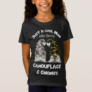 Camiseta Graciosos Gnomes De Camuflaje Para La Mamá De Guay