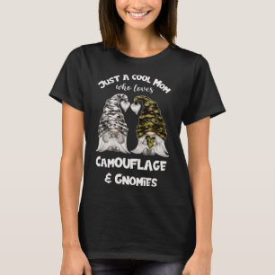 Camiseta Graciosos Gnomes De Camuflaje Para La Mamá De Guay
