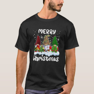 Camiseta Graciosos Gnomes Merry Christmas Lights Buffalo Pl