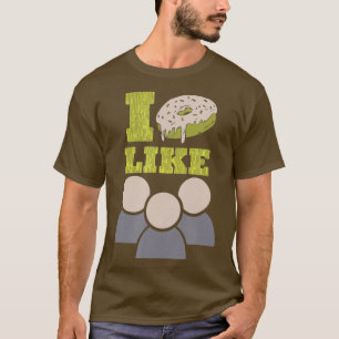 Camiseta Graciosos Golpes De Comida No Me Gusta La Gente Co