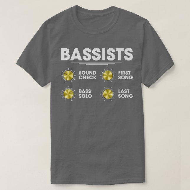 Camiseta Graciosos Jugadores De Guitarra Eléctrica De Bass  (Diseño del anverso)