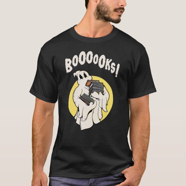 Camiseta Graciosos libros de disfraces de ghost de Hallowee (Anverso)
