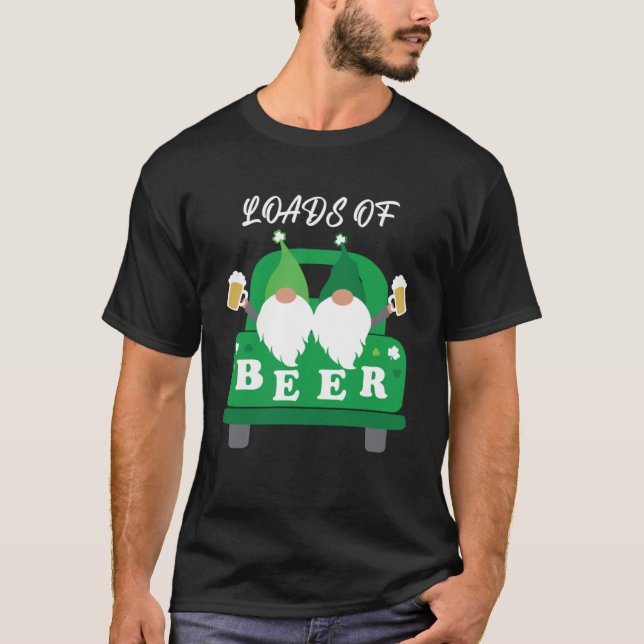 Camiseta Graciosos montones de cerveza N Leprechaun Funny S (Anverso)