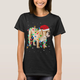 Camiseta Graciosos Navidades de Bulldog inglés regalos lige
