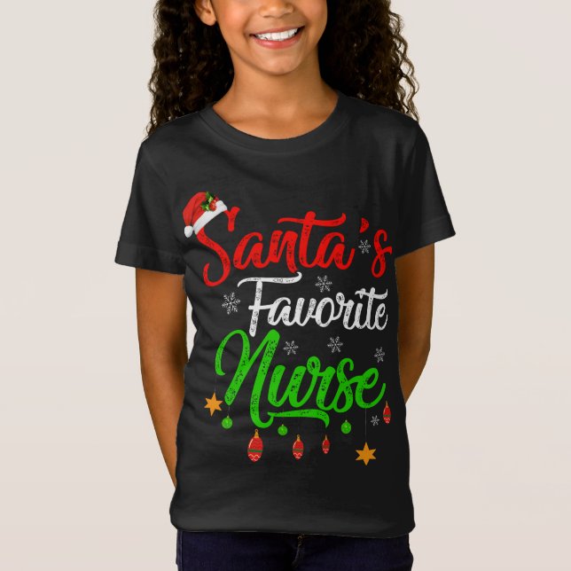 Camiseta Graciosos Navidades de enfermería favoritos de San (Anverso)