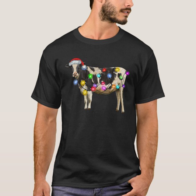 Camiseta Graciosos Navidades de Mooey Vacas cultivadoras de (Anverso)