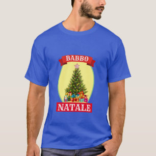 Camiseta Graciosos Navidades de Novedad BABBO NATALE T-Shir