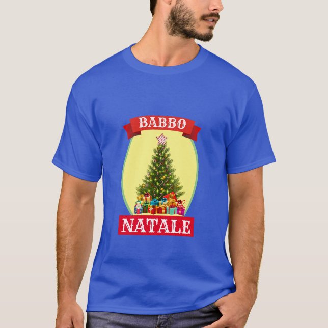 Camiseta Graciosos Navidades de Novedad BABBO NATALE T-Shir (Anverso)