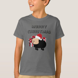 Camiseta Graciosos Navidades de ovejas de Santa personaliza