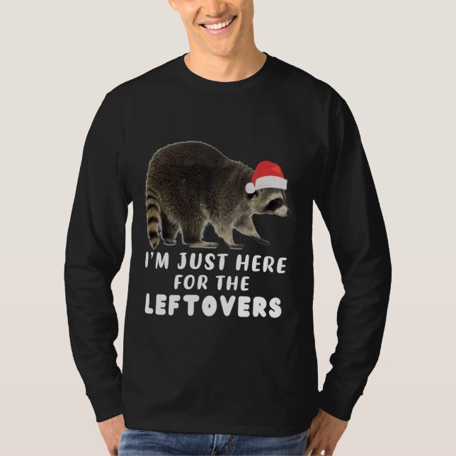 Camiseta Graciosos Navidades de Raccoon en Santa Hat (Anverso)