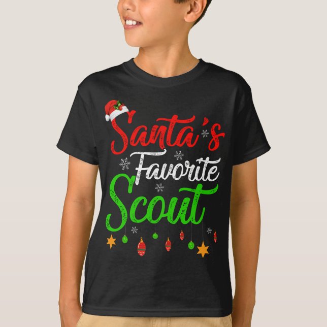 Camiseta Graciosos Navidades de Scout favoritos de Santa Cl (Anverso)