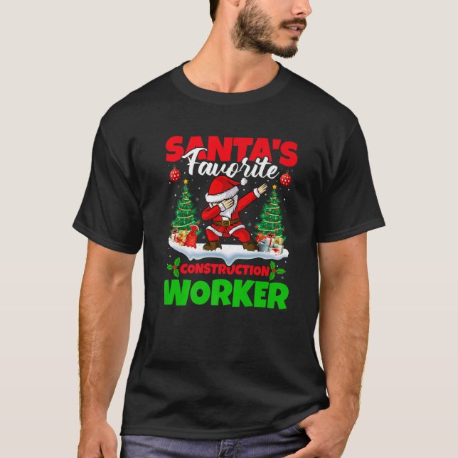 Camiseta Graciosos Navidades deportivos favoritos de Santa  (Anverso)