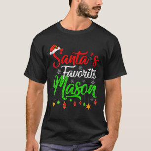 Camiseta Graciosos Navidades favoritos de Navidad en Santa