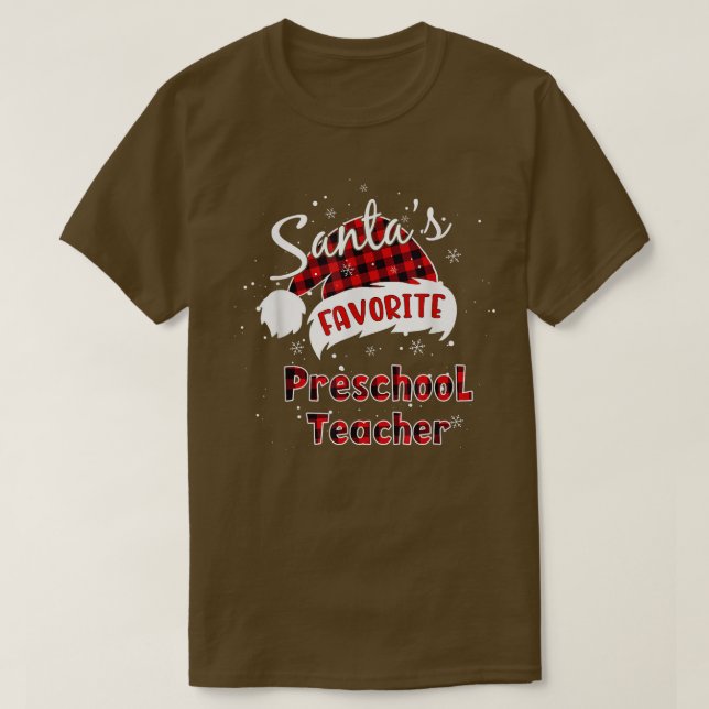 Camiseta Graciosos Navidades favoritos de profesores de pre (Diseño del anverso)