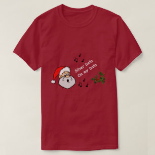 Camiseta Graciosos Navidades gay con panza plateada en mis 