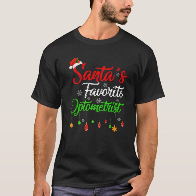 Camiseta Graciosos Navidades optometristas favoritos de San (Anverso)