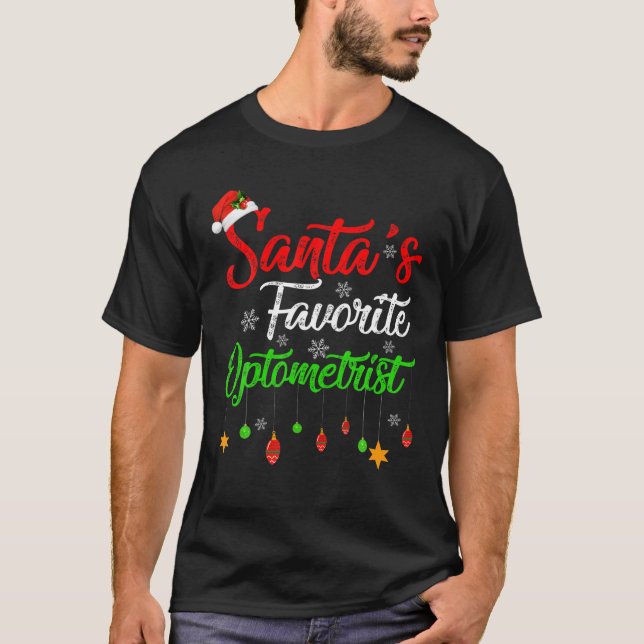 Camiseta Graciosos Navidades optometristas favoritos de San (Anverso)