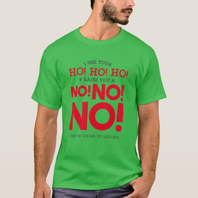 Camiseta Graciosos Navidades Saludan - ¡NO! ¡NO! ¡NO! Graci (Anverso)