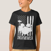 Graciosos niños de arte Drummer