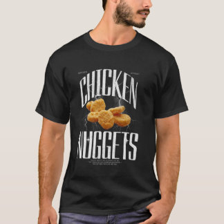 Camiseta Graciosos nuggets de pollo con mucho entusiasmo re