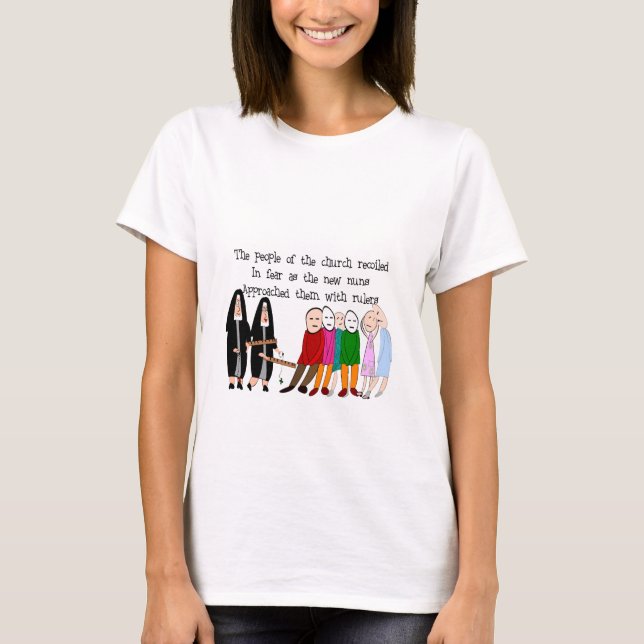 Camiseta Graciosos Nuns Tarjetas y Regalos (Anverso)