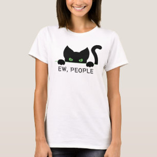 Camiseta Graciosos ojos para gatos diseñan nuevas personas 
