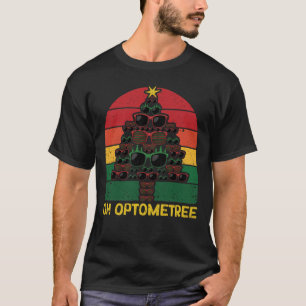 Camiseta Graciosos Opticistas Vidrios de Árbol de Navidad N