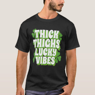 Camiseta Graciosos Patrones Gruesos Vibes De Suerte, Guay P
