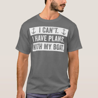 Camiseta Graciosos Planes De Diseño De Bote Hombres Con Mi 