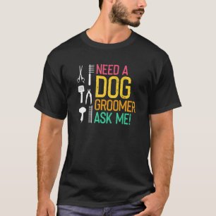 Camiseta Graciosos profesionales de Doggos Grooming Illustr