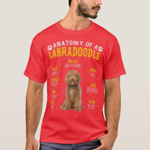 Camiseta Graciosos Regalos De Anatomía De Labradoodle Para